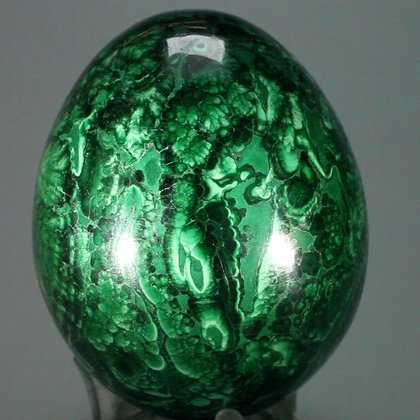 STUNNING Malachite Crystal Egg ~60mm
