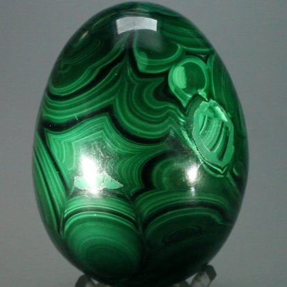 STUNNING Malachite Crystal Egg ~75mm