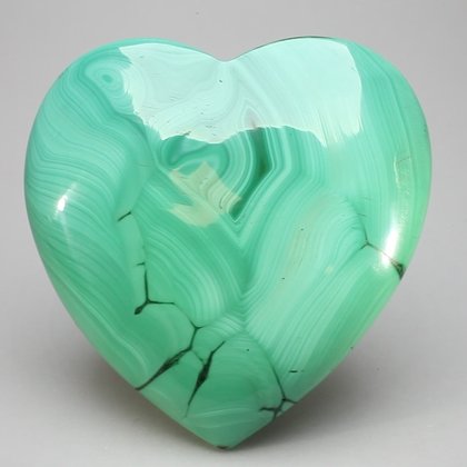 Malachite Crystal Heart ~71x70mm