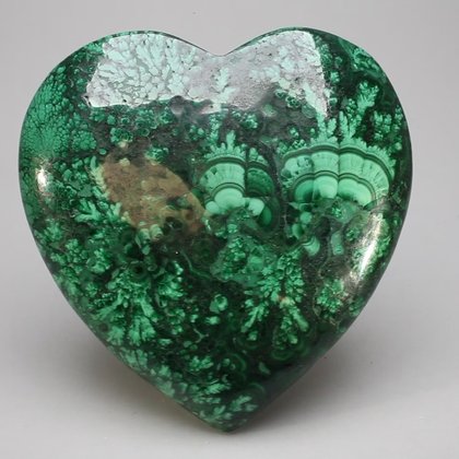 Malachite Crystal Heart ~71x70mm