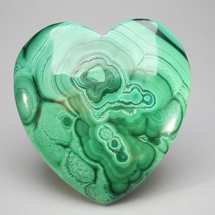 Malachite Crystal Heart ~72x68mm