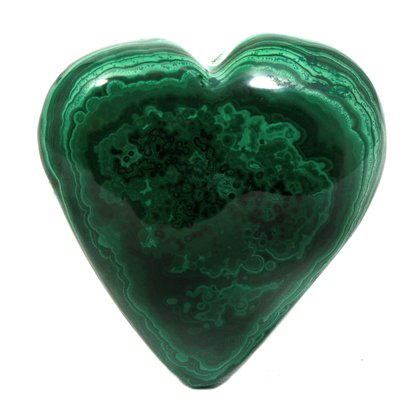 MAGNIFICENT Malachite Crystal Heart ~75mm