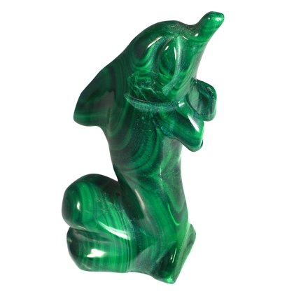 Malachite Dolphin ~63 x 28mm