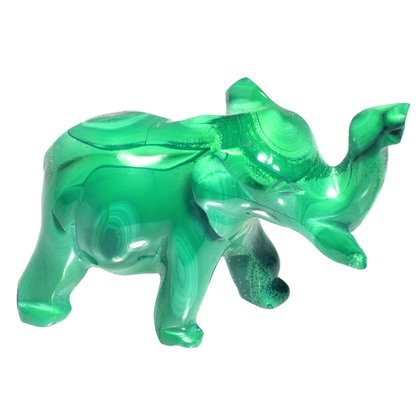 Malachite Elephant ~35 x 50mm