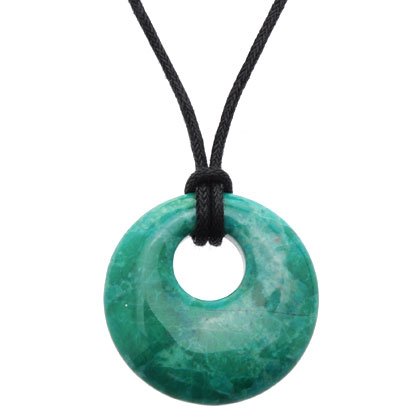 Chrysocolla Howlite Donut Pendant (Gift Boxed)