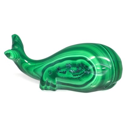 Malachite Whale ~25 x 60mm