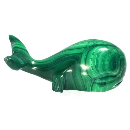 Malachite Whale ~20 x 50mm