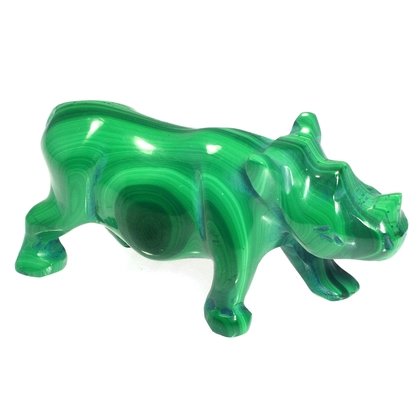 Malachite Rhinoceros ~25 x 55mm