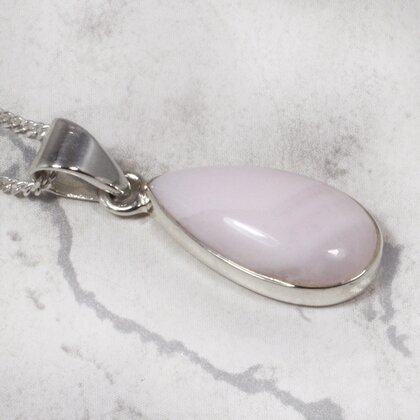 Mangano Calcite 925 Silver Pendant ~21mm
