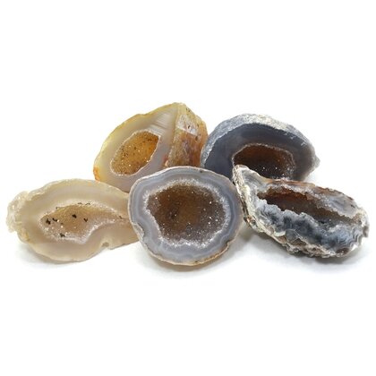 Medium Natural Agate Geodes - Pack of 5
