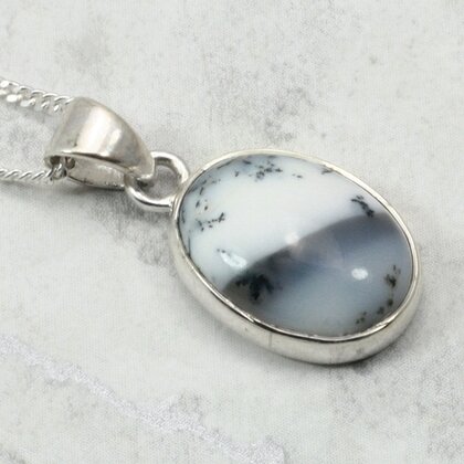 Merlinite 925 Silver Pendant ~17mm