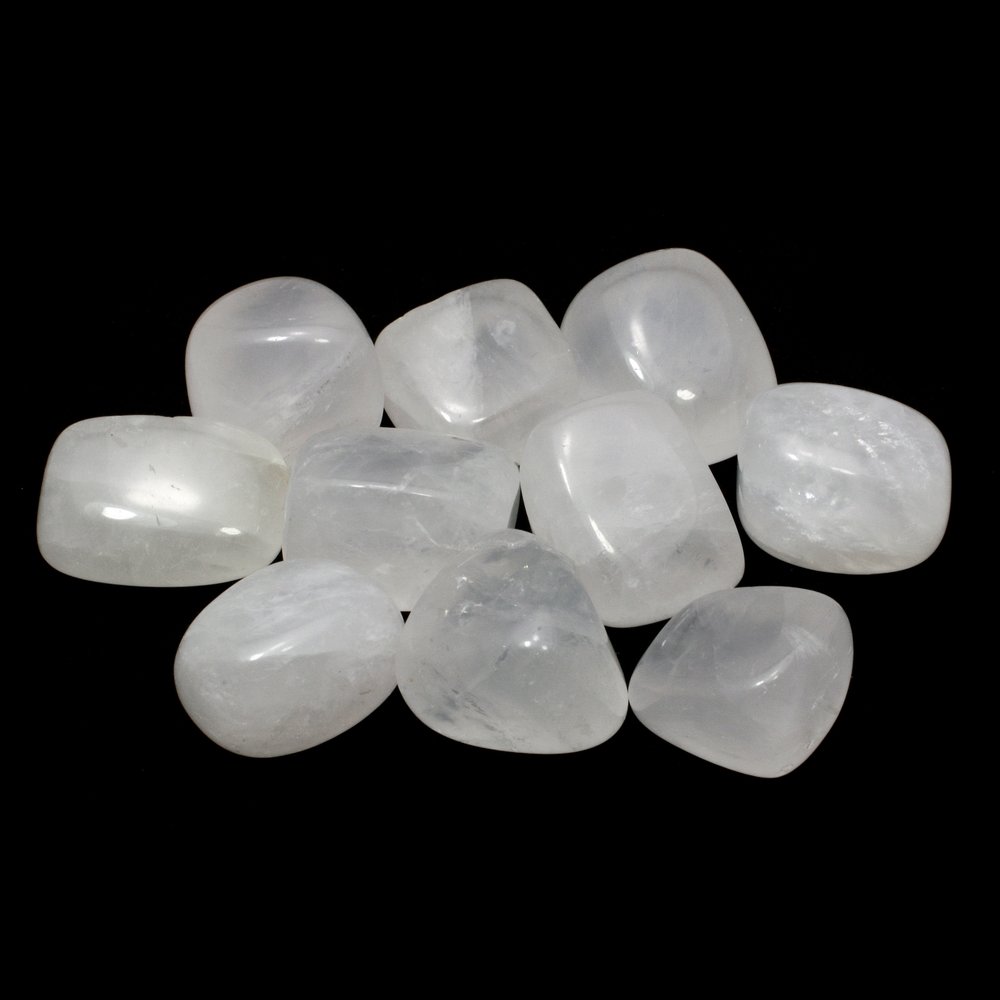 QUARTZ Snow White 3-5mm stones crystal SAVE 20% tumbled 2 lb bulk xxmini 
