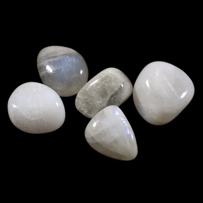 Mini Rainbow Moonstone Tumblestones - Pack of 5