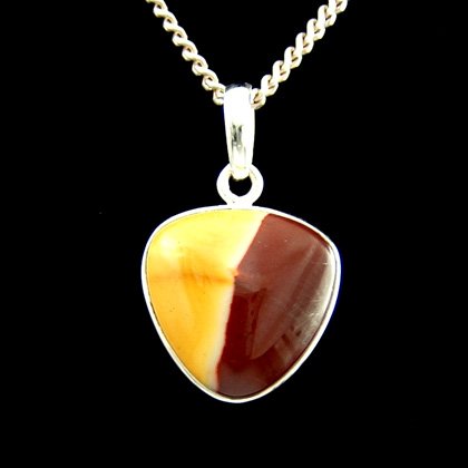 Mookaite & Silver Pendant - 19mm