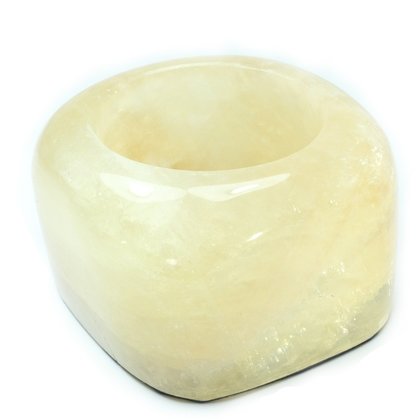 Moonstone Calcite Deep Tealight Candle Holder ~78mm