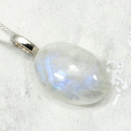 Moonstone Gemstone Pendant ~22mm