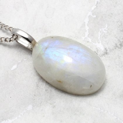 Moonstone Gemstone Pendant ~24mm