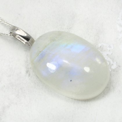 Moonstone Gemstone Pendant ~26mm