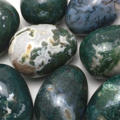 Moss Agate Crystal Egg ~48mm