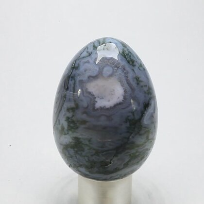 Moss Agate Crystal Egg ~48mm
