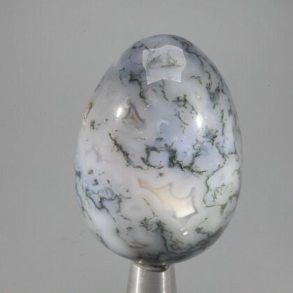 Moss Agate Crystal Egg ~48mm
