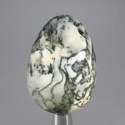 Moss Agate Crystal Egg ~48mm