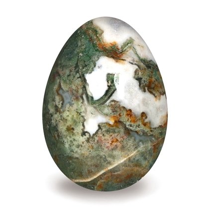 Moss Agate Egg ~50mm
