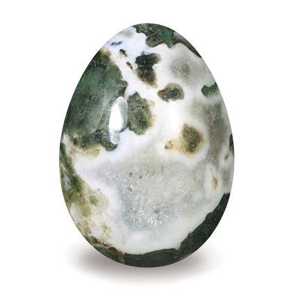 Moss Agate Egg ~50mm