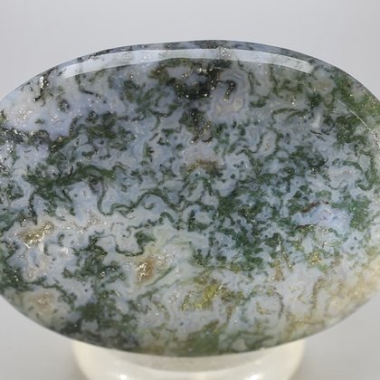 Moss Agate Palmstone (Extra Grade) ~70 x 50 mm