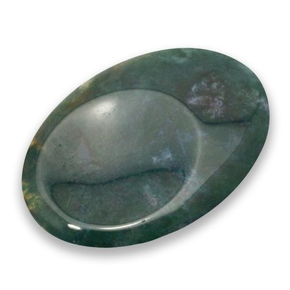 Moss Agate Thumb Stone
