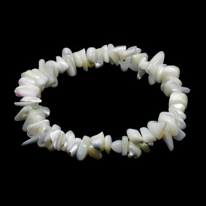 Mother of Pearl Gemstone Chip Bracelet