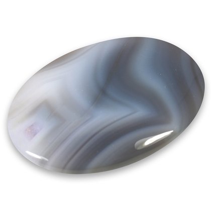 Natural Banded Agate Palmstone (Extra Grade) ~70 x 50mm