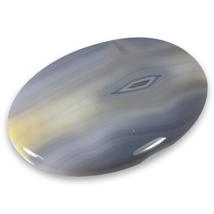 Natural Banded Agate Palmstone (Extra Grade) ~70 x 50mm