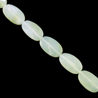 New Jade Crystal Beads - 25mm Twist Oval