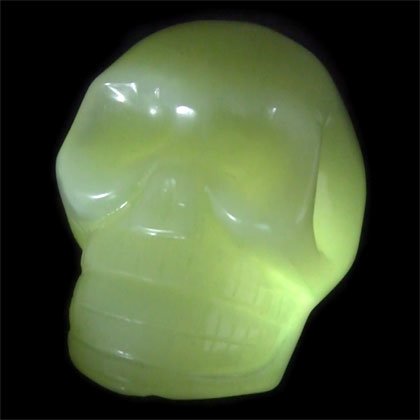 New Jade Crystal Skull - 4.5cm