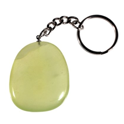 New Jade Disc Fob Keyring