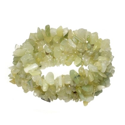 New Jade Gemstone Chip Cuff Bracelet