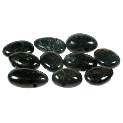 Nuummite Drilled Tumble Stone