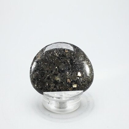 Nuummite Polished Flat Tumblestone ~41mm