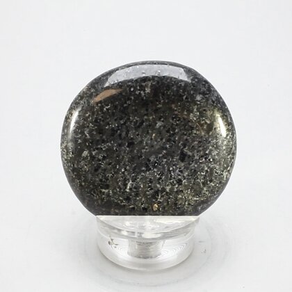 Nuummite Polished Flat Tumblestone ~44mm