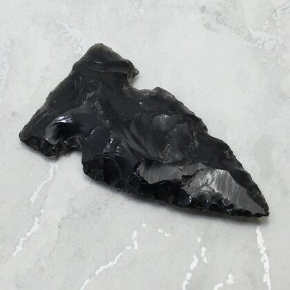 Obsidian Arrowhead ~65mm
