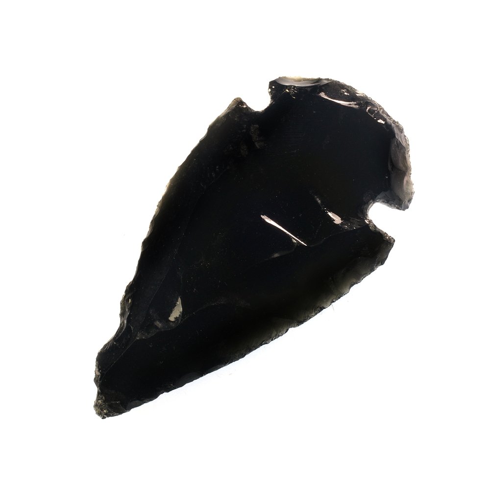 black obsidian crystal arrowhead black obsidian crystal arrowhead