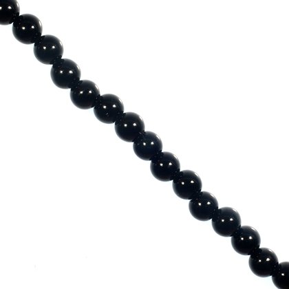 Obsidian Crystal Beads - 8mm Round