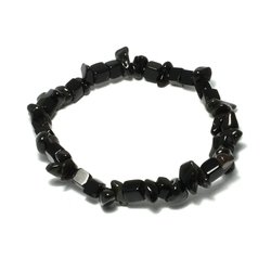 Obsidian Gemstone Chip Bracelet