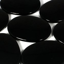 Obsidian Palm Stone ~70x50mm