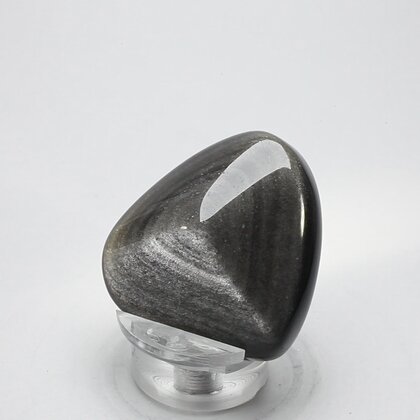 Obsidian Sheen-Silver Polished Stone ~42mm