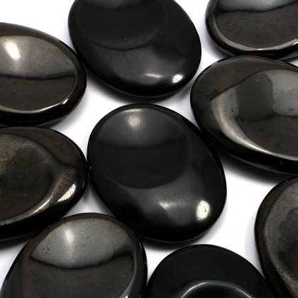 Obsidian Thumb Stone ~40mm