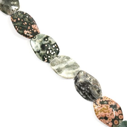 Ocean Jasper Crystal Beads - 25mm Irregular Facet