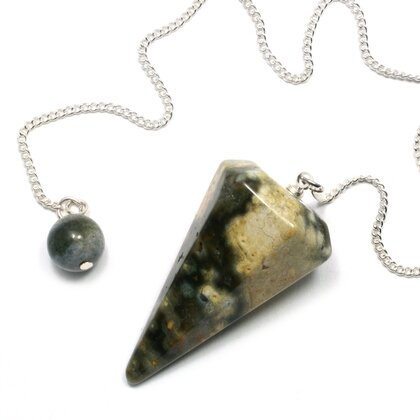 Ocean Jasper Crystal Pendulum