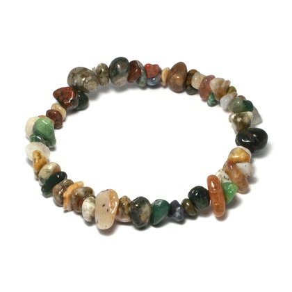 Ocean Jasper Gemstone Chip Bracelet